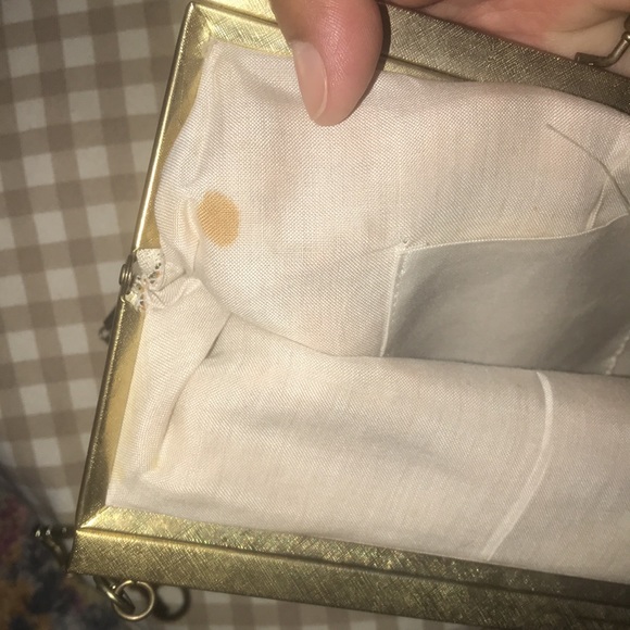 Vintage floral tapestry bag with glitter effect - Picture 11 of 11